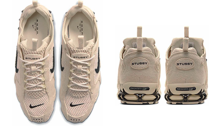 STUSSY x NIKE AIR ZOOM SPIRIDON CAGE 2　Color:FOSSIL/BLACK